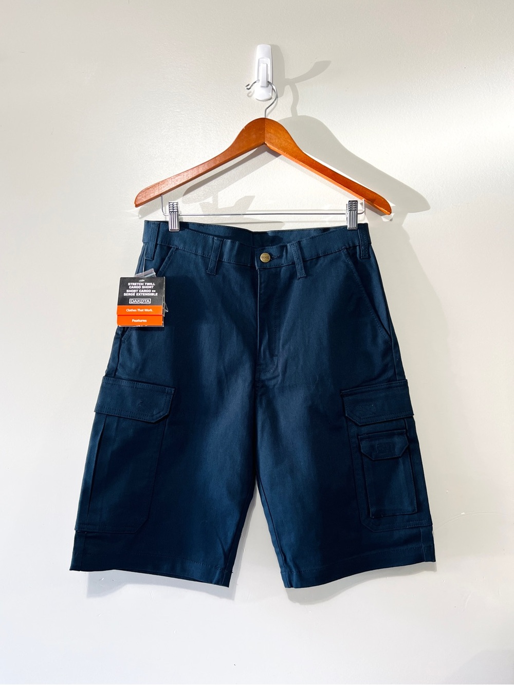 Dakota Cargo Shorts Navy Marine Blue Men’s Size 32 Utility Stretch Workwear